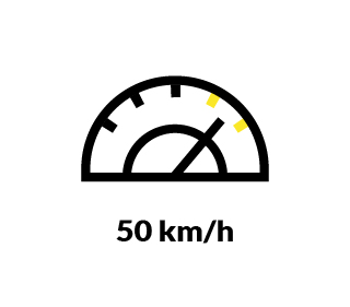 Prędkość do 50 km/h